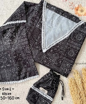 Abaya hitam renda